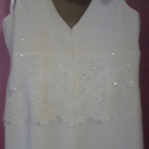 Evening gown with scarf/shawl